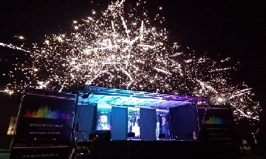 PLRS Sound & Stage Hire M1 at a Fireworks event